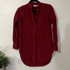 MADEWELL Silk High Low Tunic Size XXS